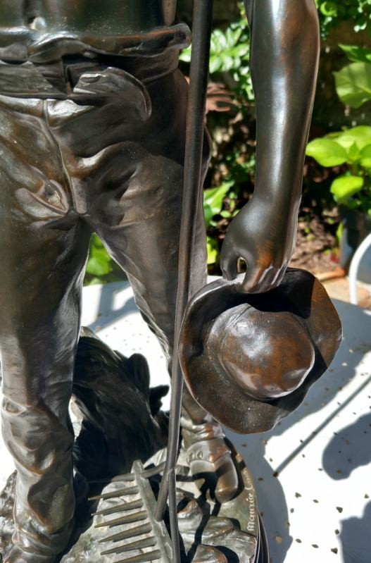 Bronze le Moissonneur de Maurice CONSTANT-photo-4