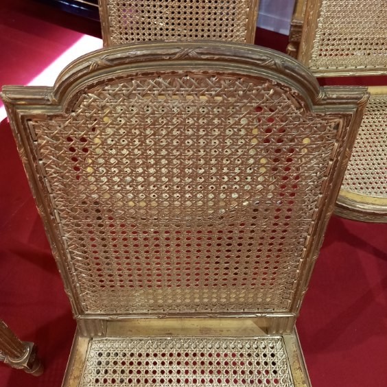 Set Of 4 Gilded Wood Chairs - Napoleon III-photo-2