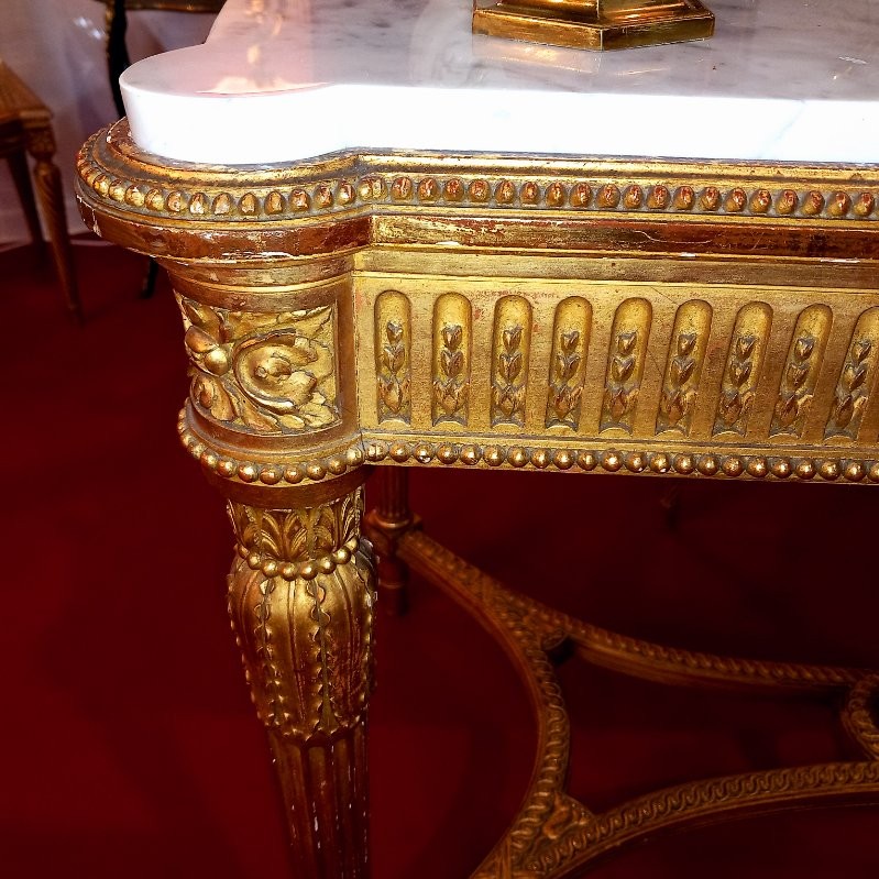 Table de Milieu  en Bois Doré - Napoléon III-photo-3