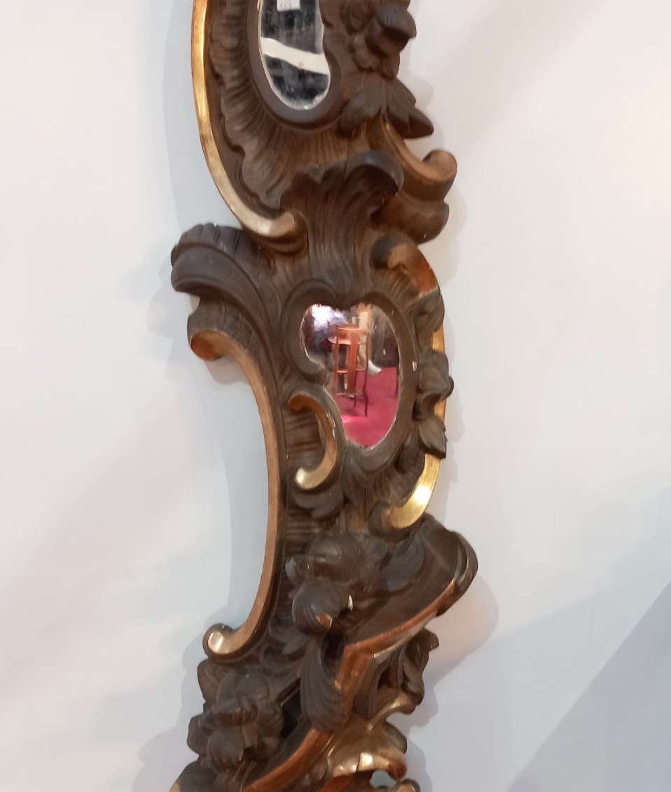 Pair Of Gilded Wood Valances-photo-2