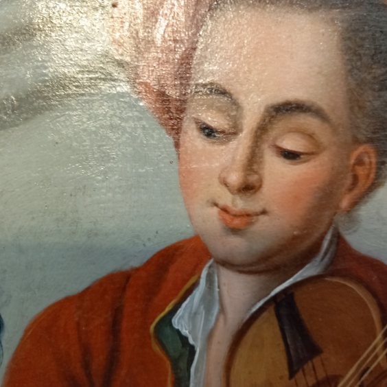 Trumeau aux Attributs de la Musique - 18ème-photo-3