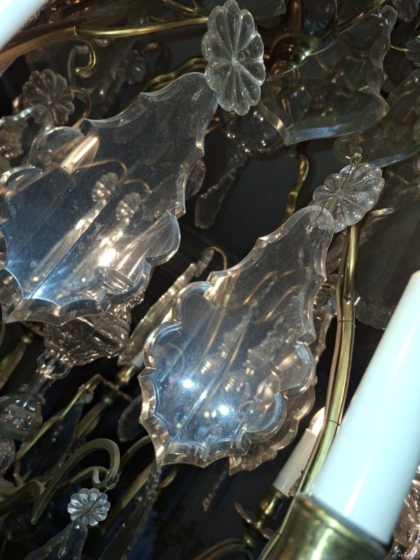 Lustre Bronze et Cristal-photo-1