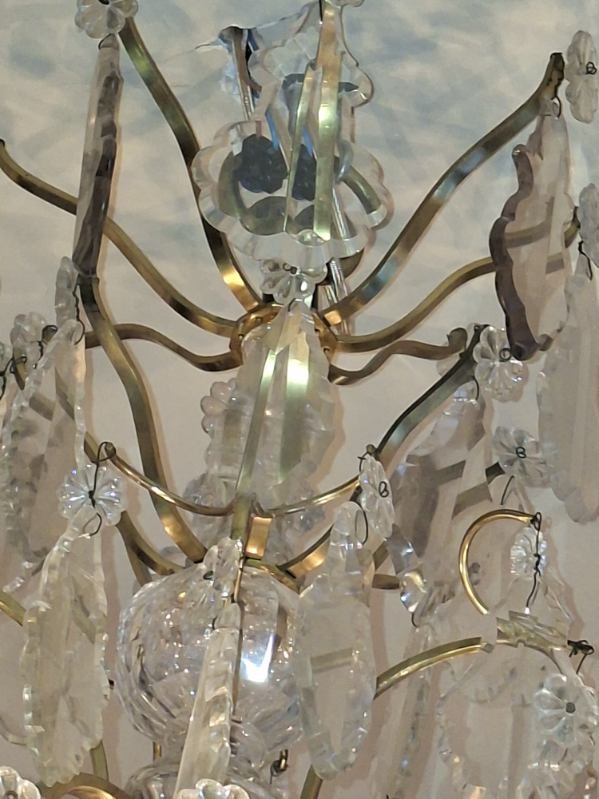 Lustre Bronze et Cristal-photo-3