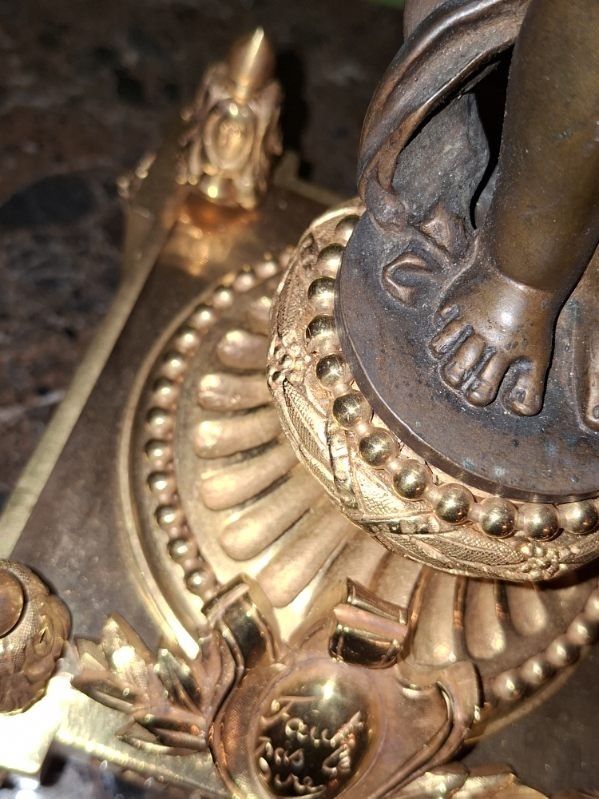 Paire de Chandeliers en Bronze Double Patine - Epoque Napoléon III-photo-4