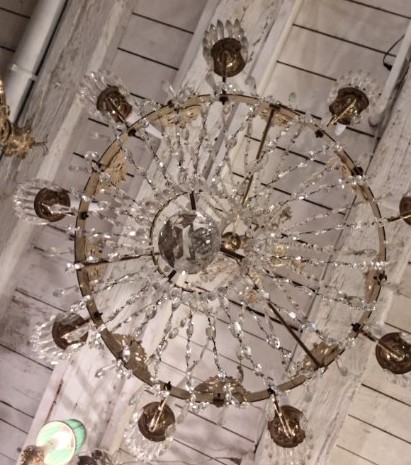 Gilt Bronze And Crystal Chandelier - Empire Period-photo-3