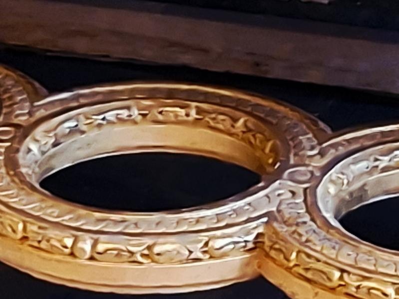 Table à gibier en Bois Sculpté et Doré - Style Louis XVI-photo-6