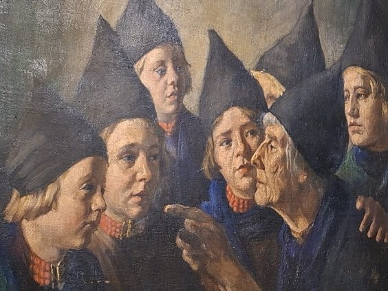 Tableau La Leçon de Sorcellerie signé Adrianus Cyriacus Bleys-photo-2