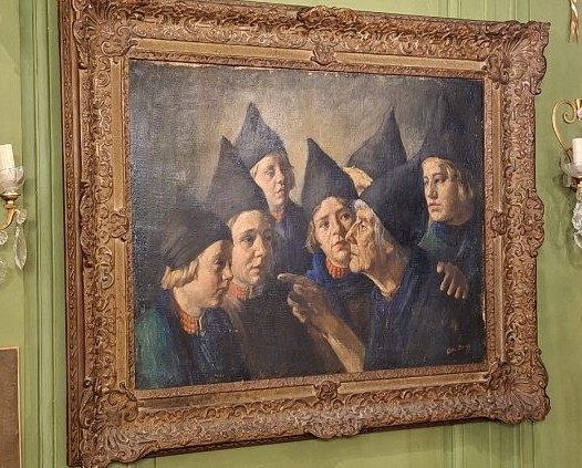 Tableau La Leçon de Sorcellerie signé Adrianus Cyriacus Bleys