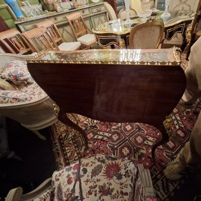 Bureau de pente en Bois de placage et Bronze - Epoque Napoléon III-photo-6