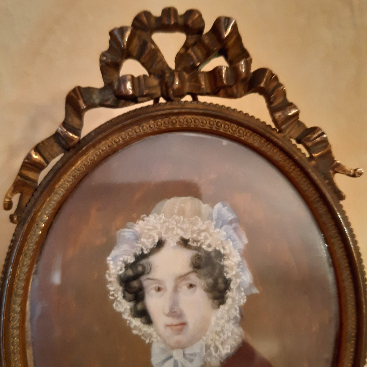 Miniature On Ivory - Bronze Frame-photo-3