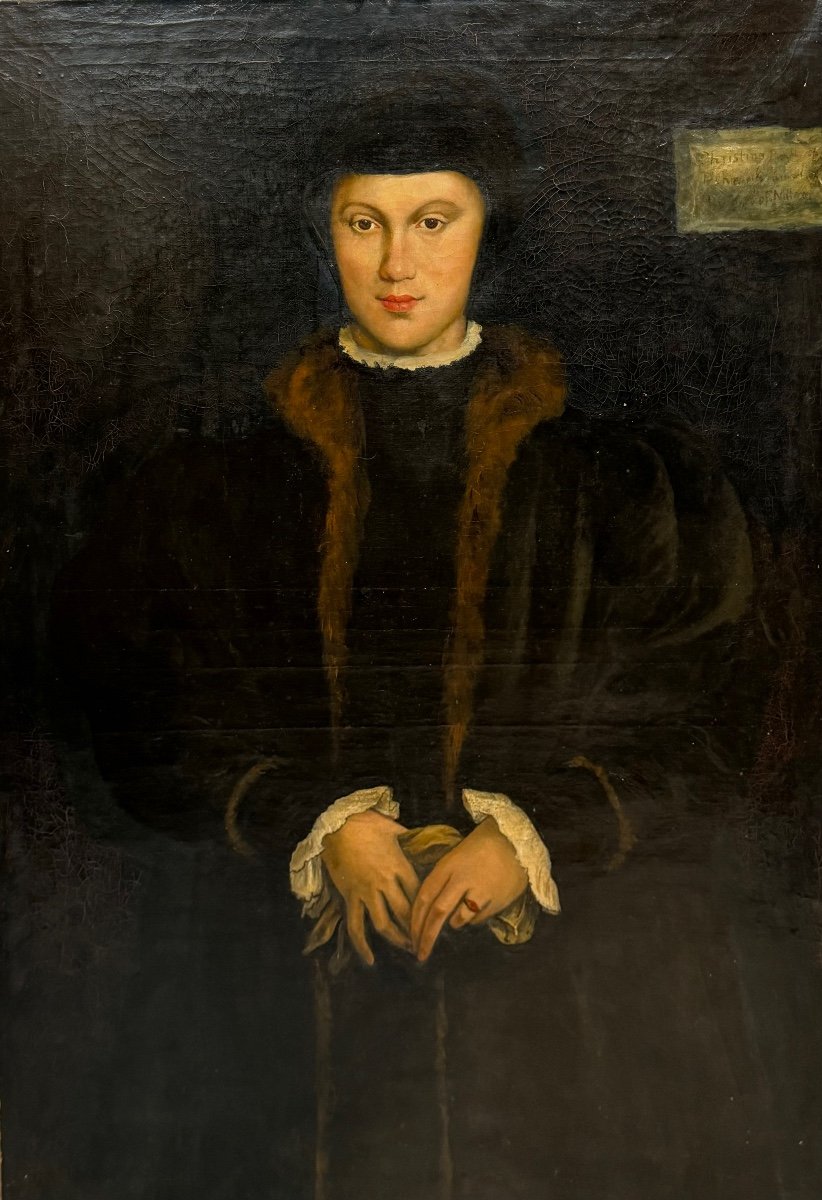 Grand Portrait De  Christine De Danemark , duchesse de Milan