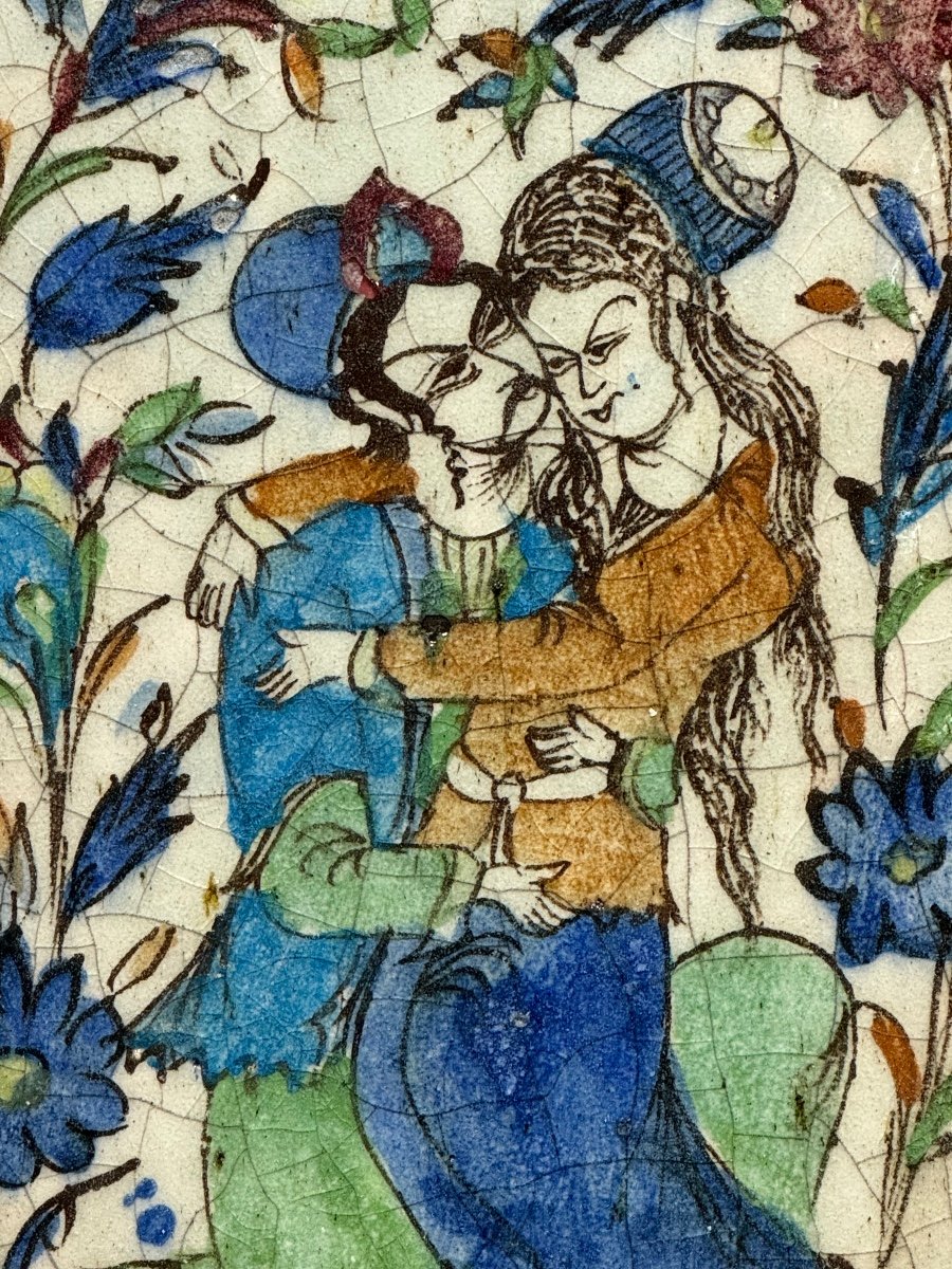 Kadjar Glazed Tile, Iran-photo-3
