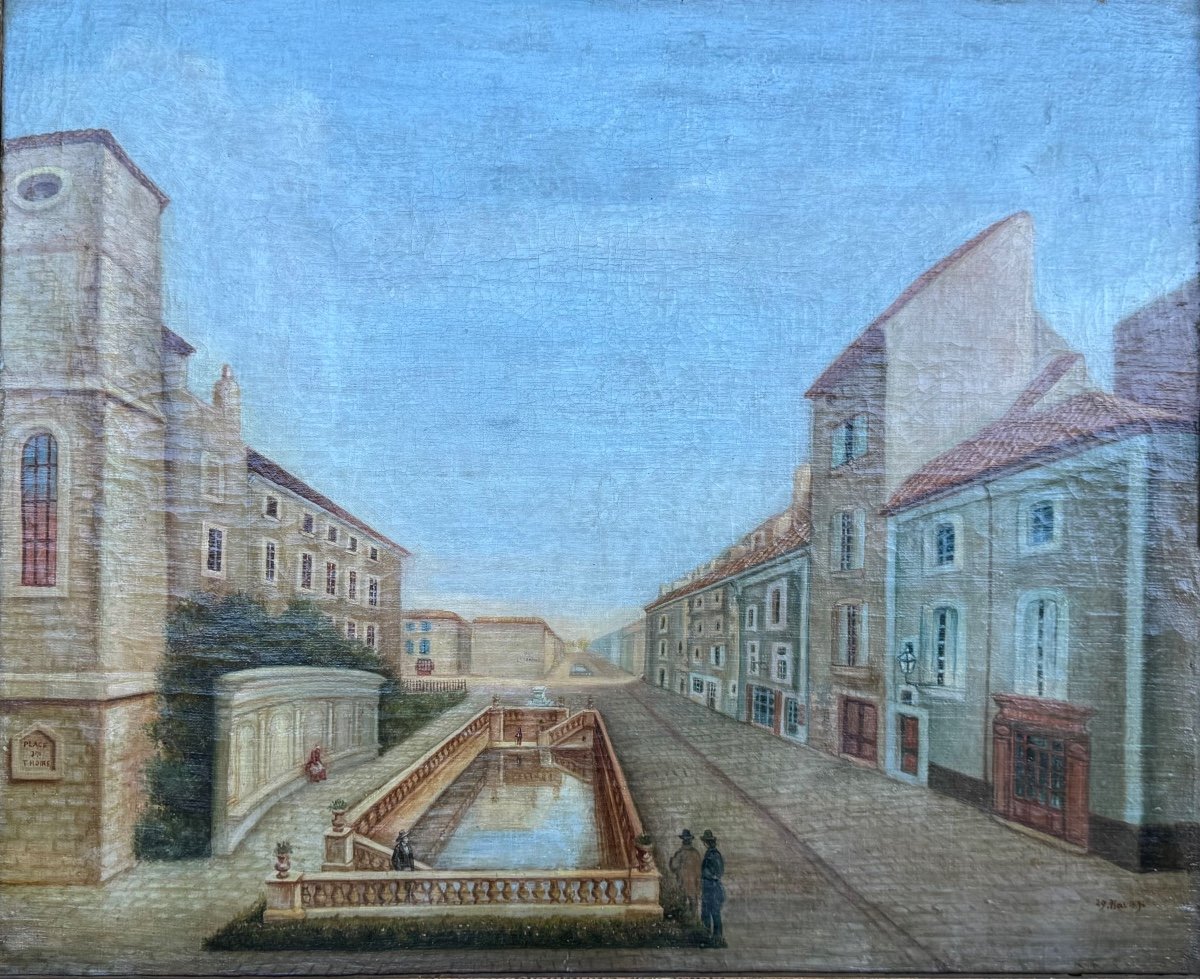 City Center Of Bagnols Sur Cèze In 1894