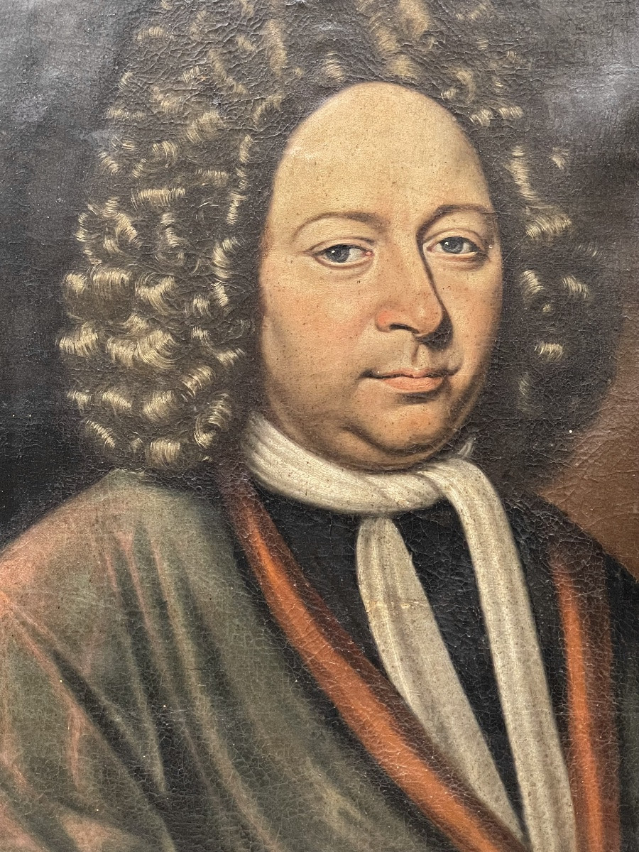 Paire de portraits début 18ème , 1715-photo-4