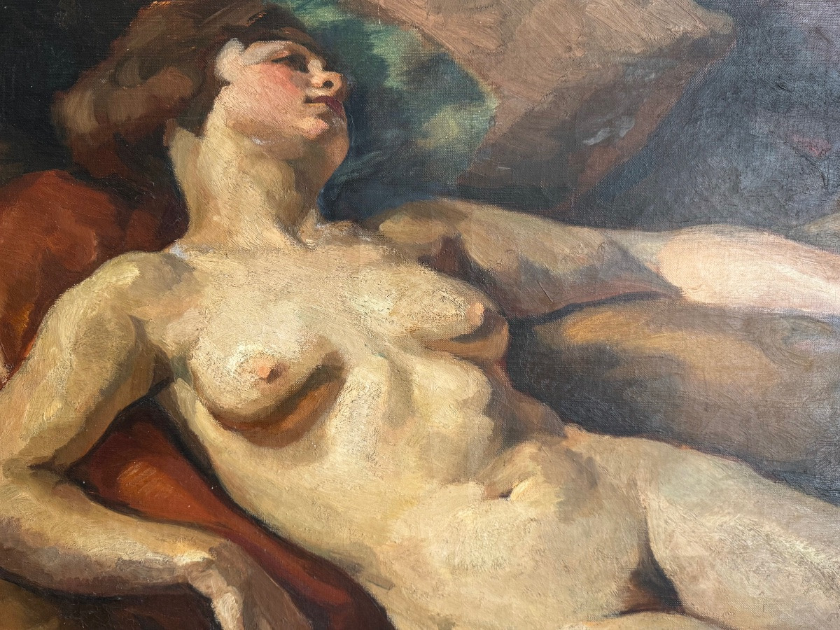 Nu féminin , femme nue  endormie par Barat Levraux-photo-3