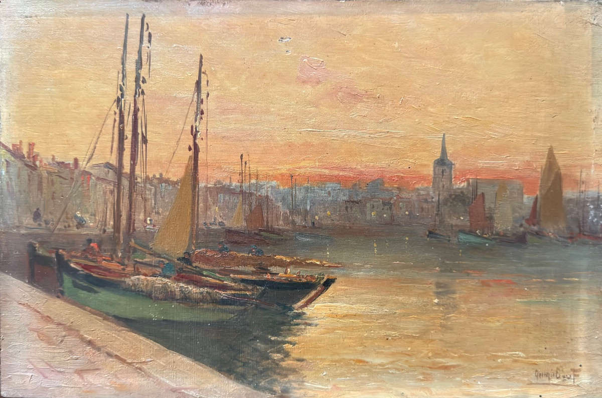 Une paire de tableaux des Sable d’Olonne daté 1917-photo-4