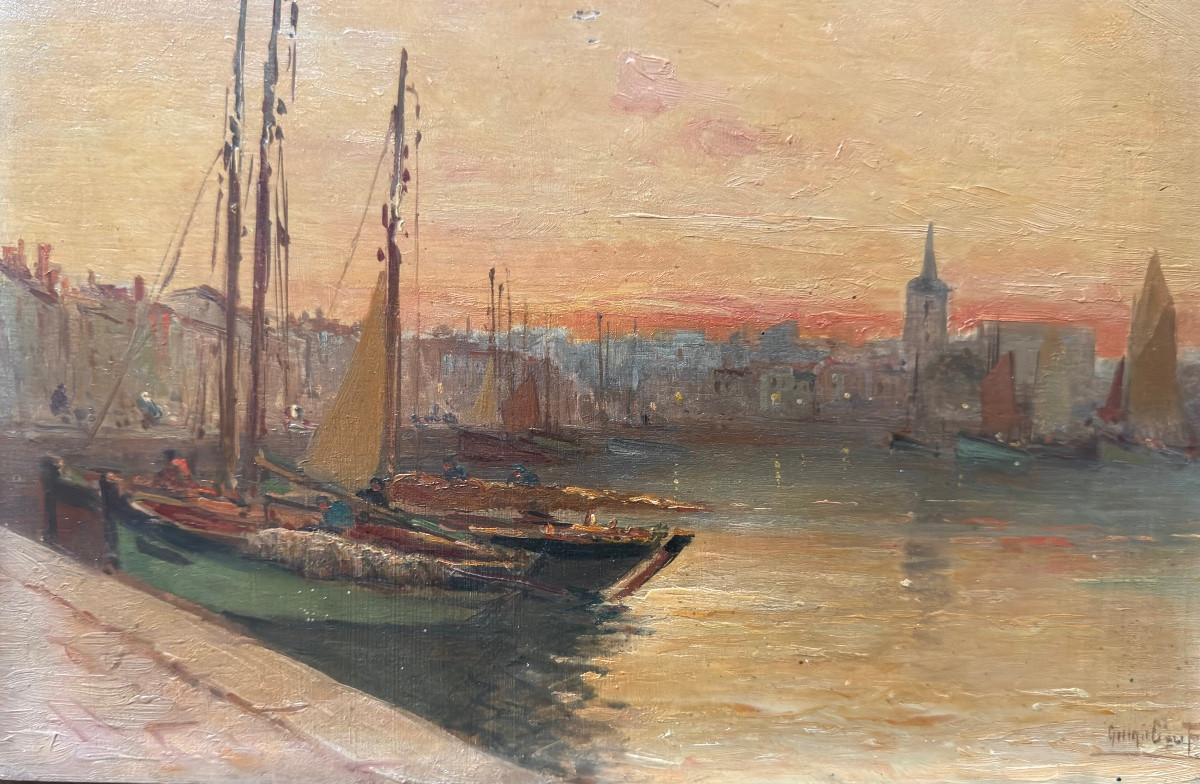 Une paire de tableaux des Sable d’Olonne daté 1917-photo-1