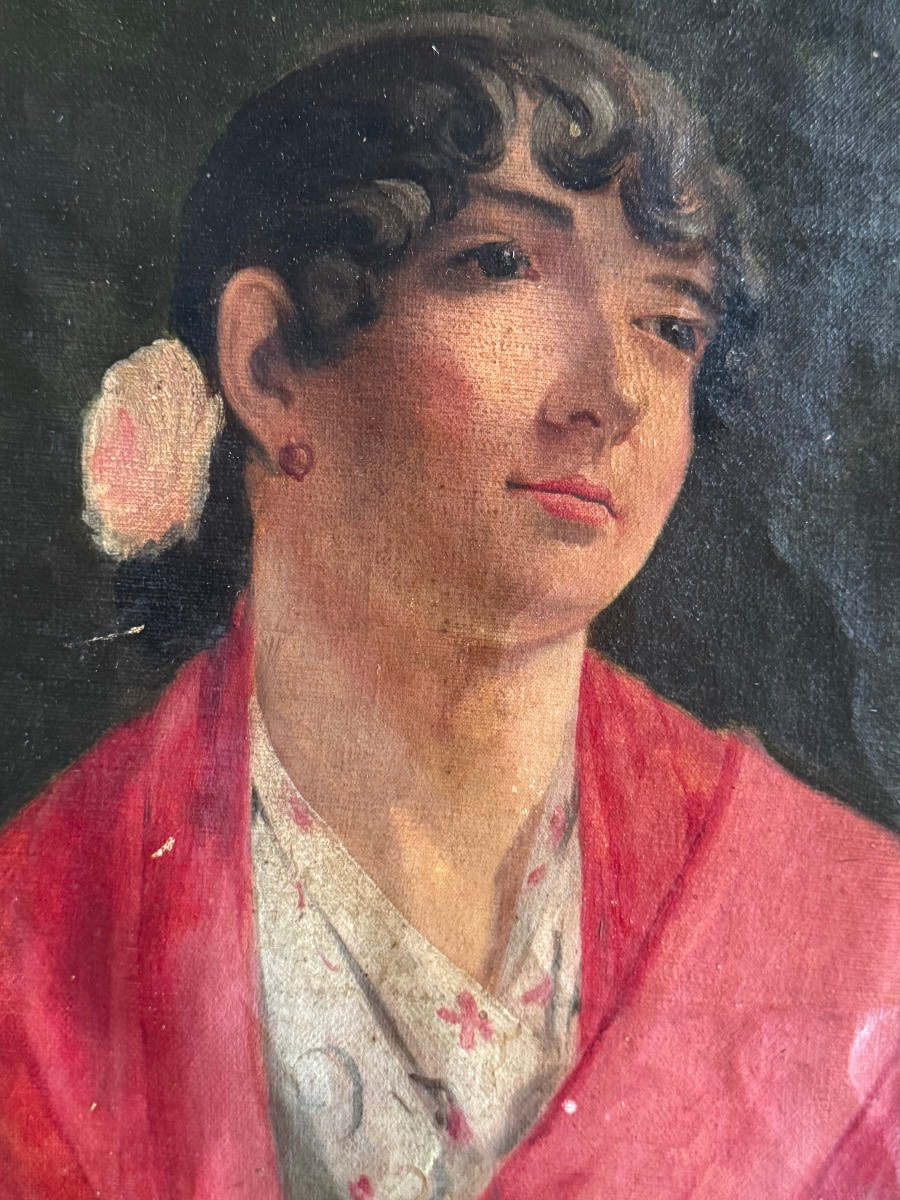 Portrait d’une gitane circa 1900-photo-3