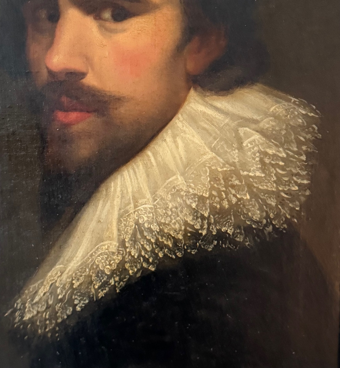 Autoportrait de Abraham de Vries , début 17ème , suiveur de -photo-3