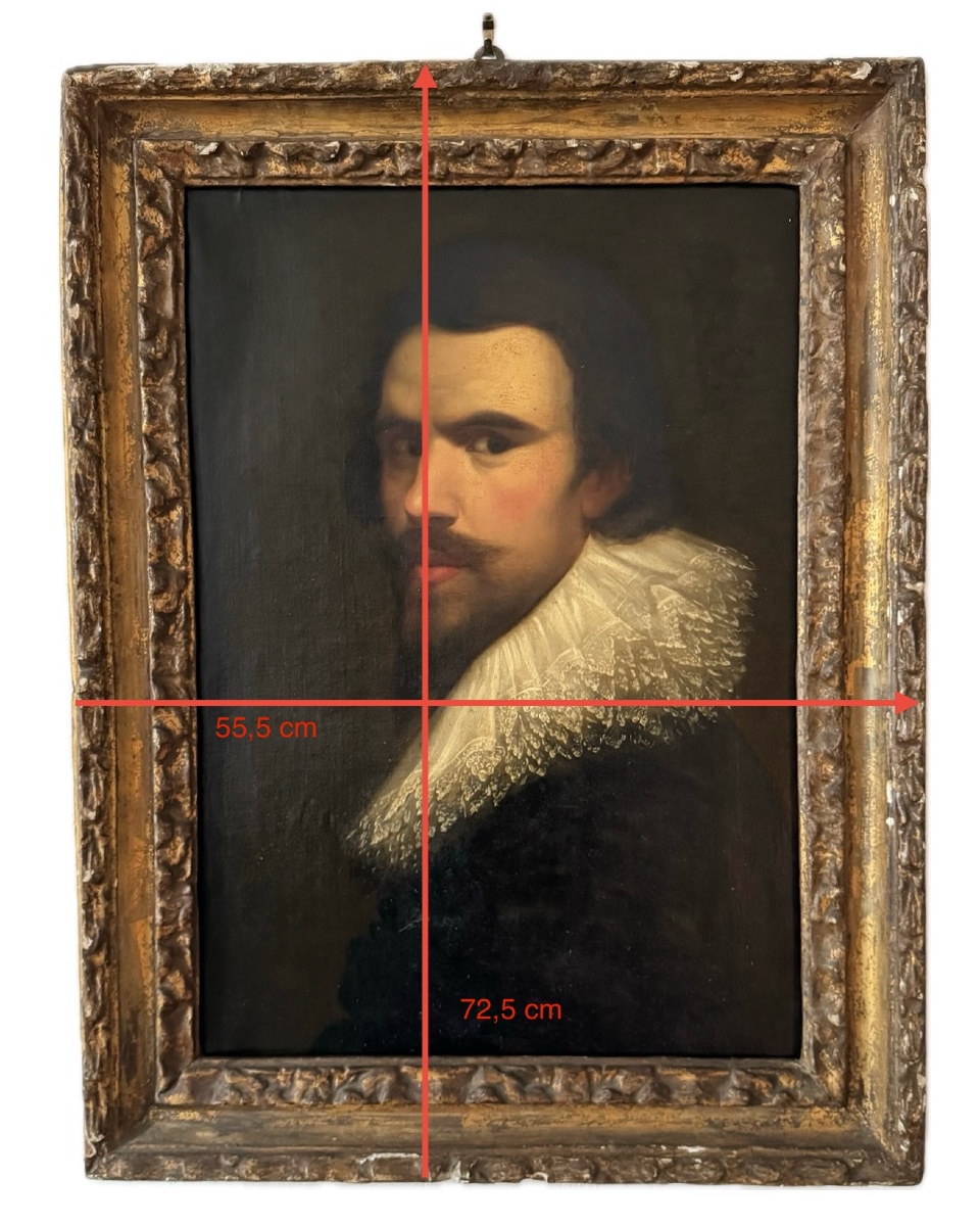 Autoportrait de Abraham de Vries , début 17ème , suiveur de -photo-3