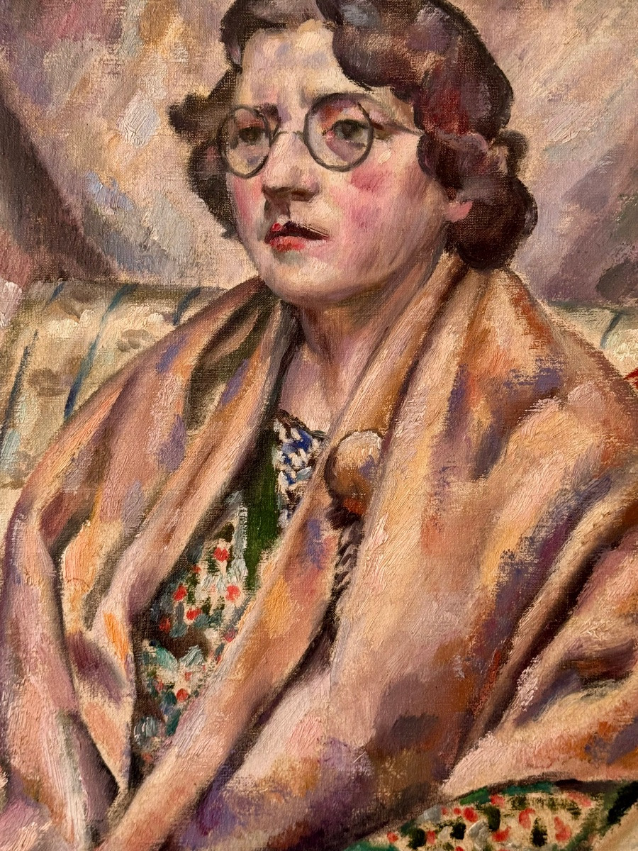 Portrait d’une jeune femme par Augustin Carrera 1926-photo-3