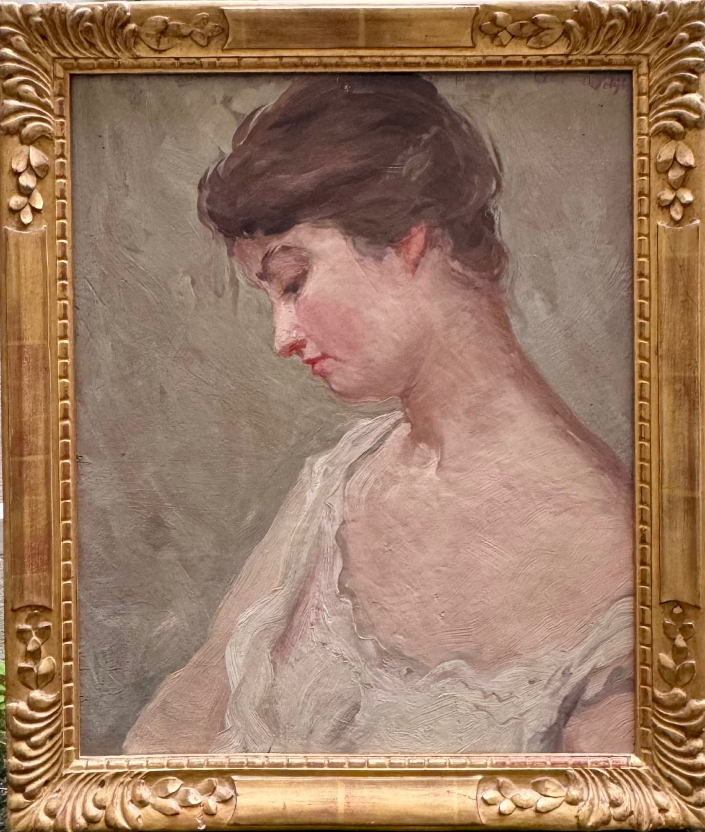 Portrait Of A Young Woman Circa 1900, Signed