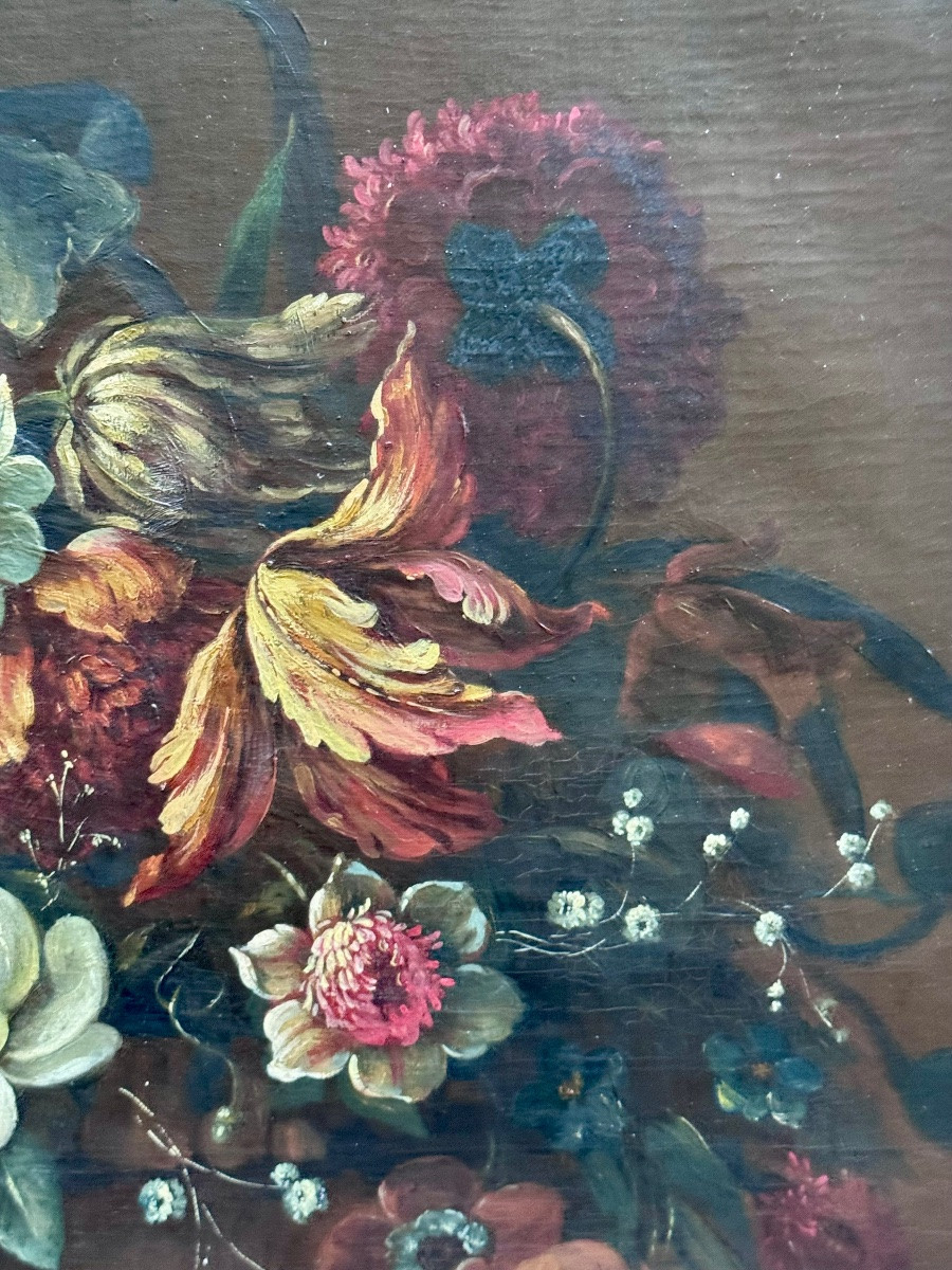 Large Still Life With A Bouquet Of Flowers In The 17th-century Style -photo-1