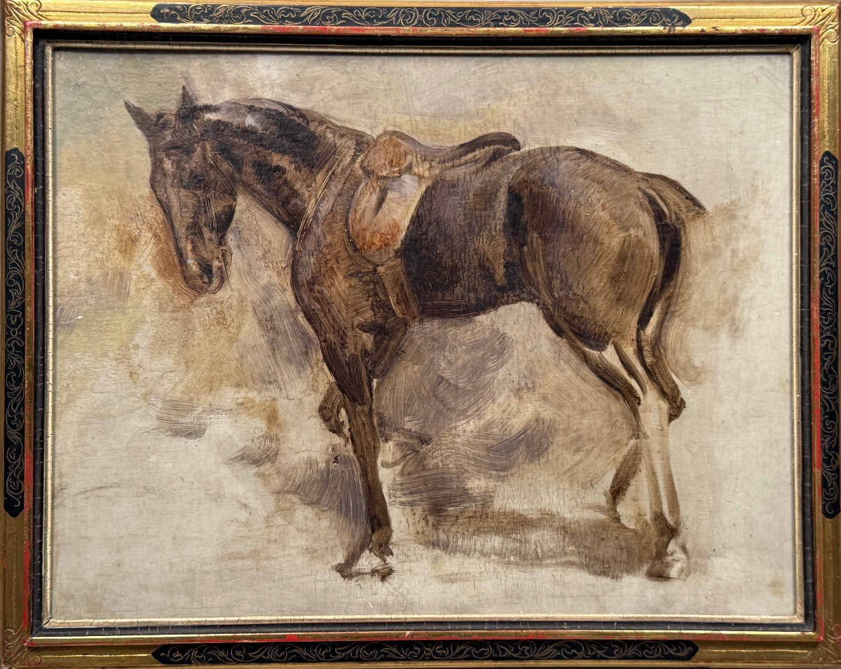Preparatory Study, Horse Sealed In Profile.