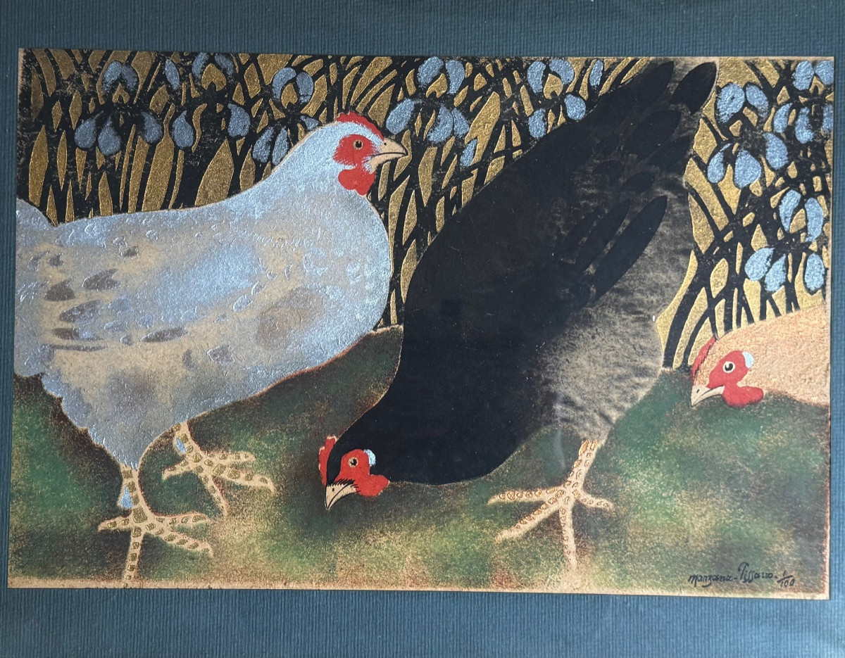 Pochoir de Manzana Pissaro  première épreuve -photo-3