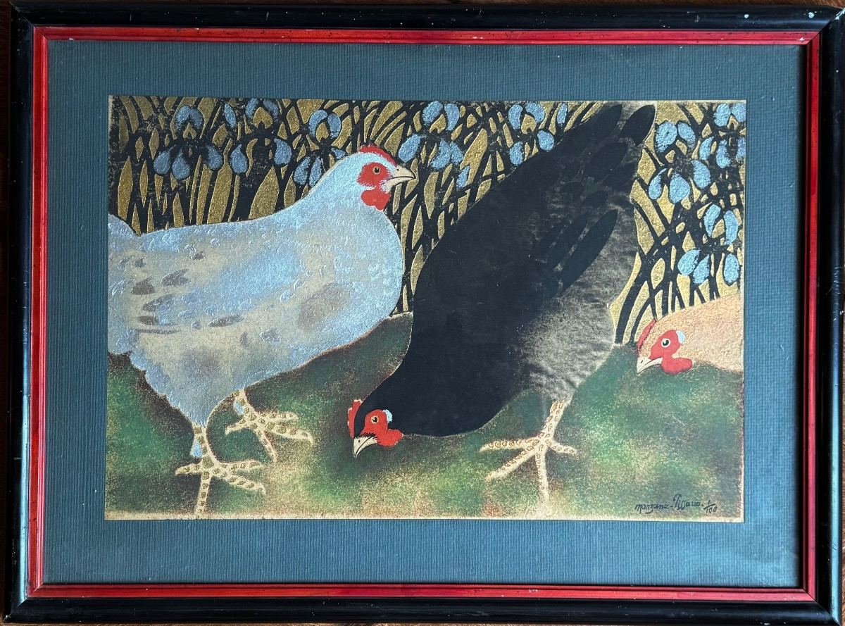 Pochoir de Manzana Pissaro  première épreuve 