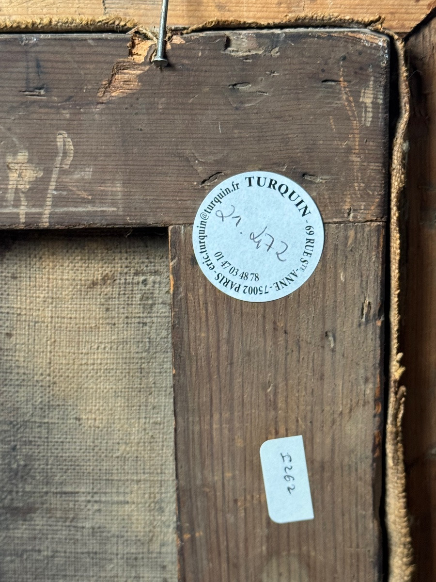 Jeune et son chien , école autrichienne circa 1840-photo-4