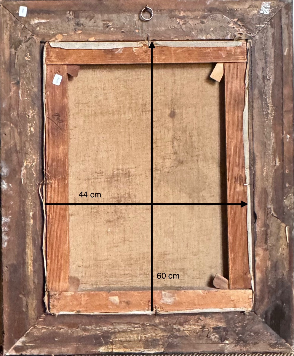 Grand tableau , jeune fille sur le bord de l’eau .-photo-5