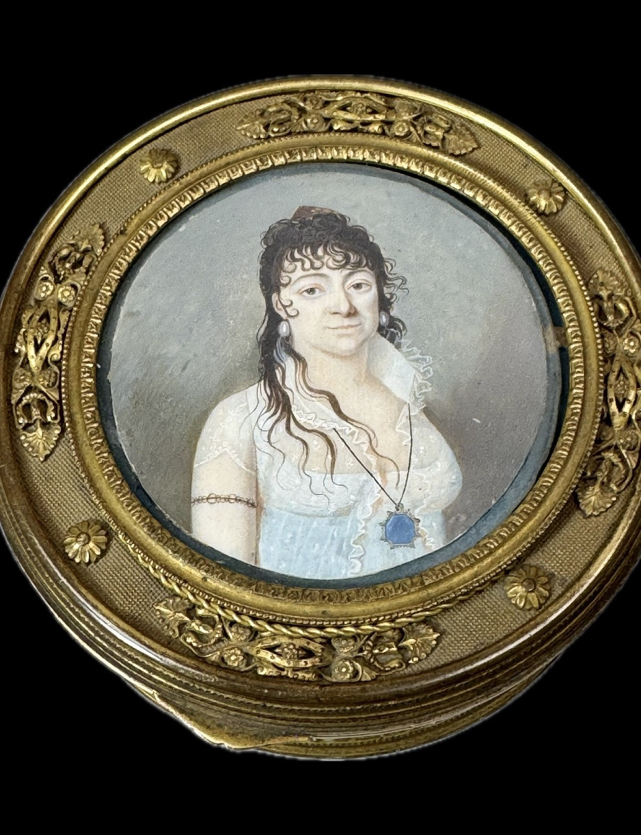 Late Empire Period Glass And Gilt Bronze Lady's Casket-photo-2