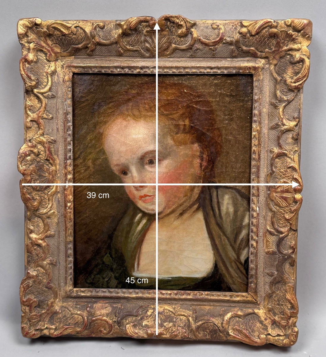 Portrait Of An 18th-century Young Girl-photo-3