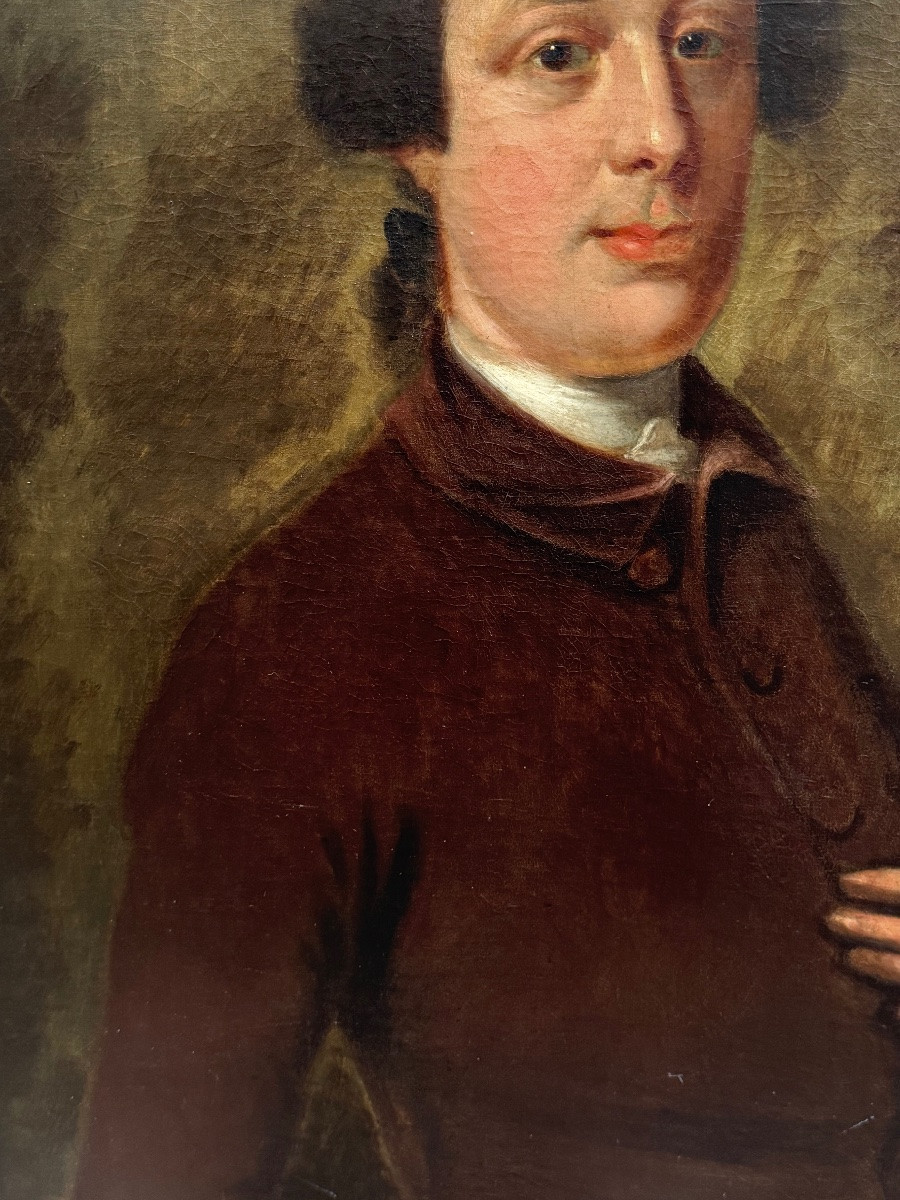 Portrait Of An English Gentleman, Late 18th Century-photo-1