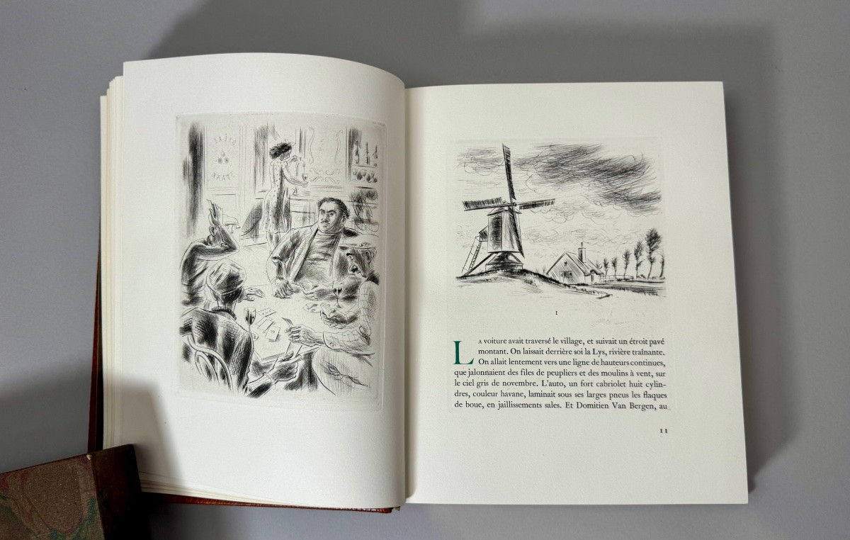 Livre en maroquin, « L’EMPREINTE DU DIEU » par Maxence Van Der Meersch , n°121 sur vélin-photo-7