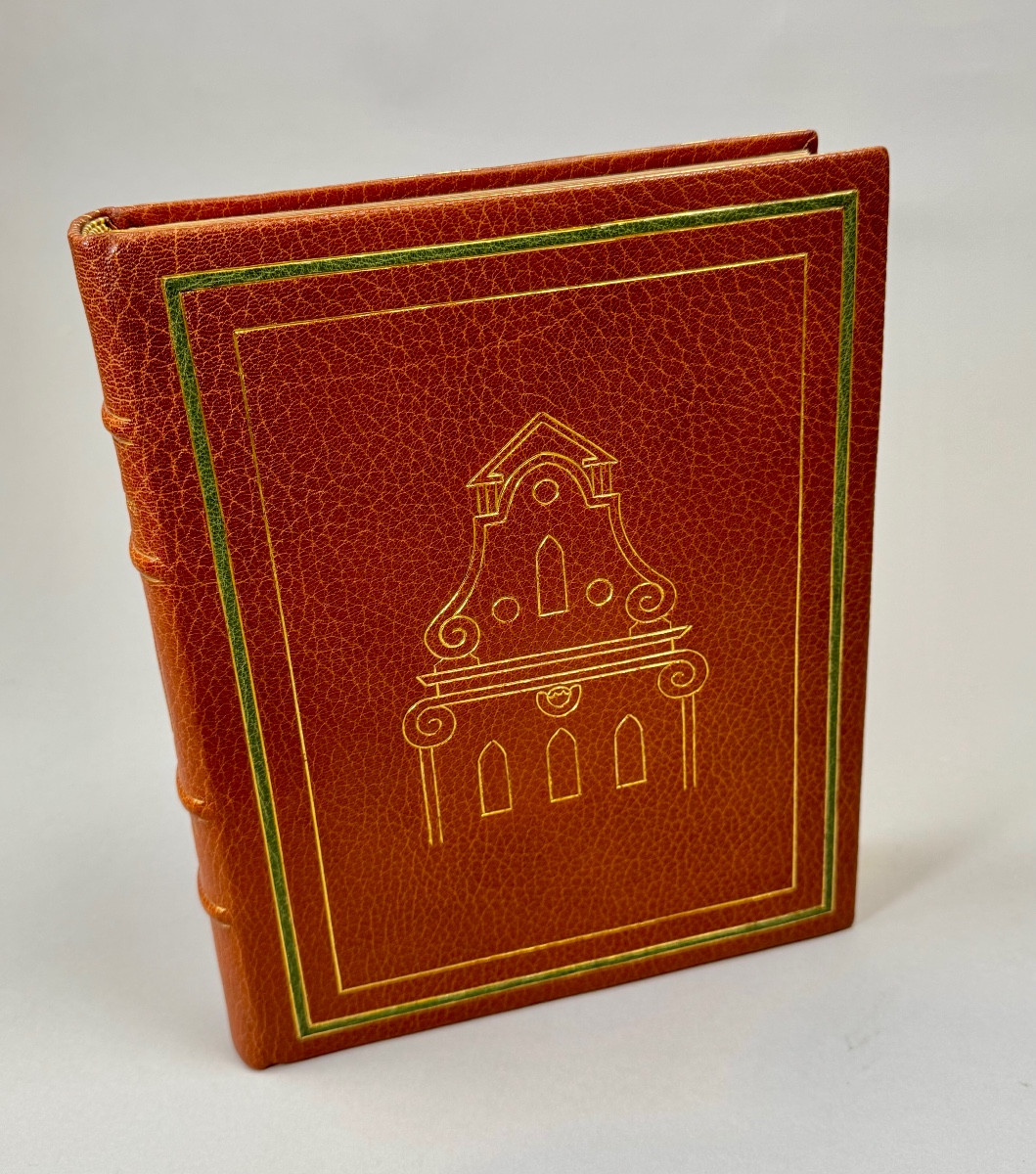 Livre en maroquin, « L’EMPREINTE DU DIEU » par Maxence Van Der Meersch , n°121 sur vélin