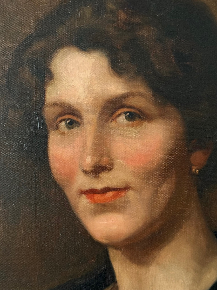 Portrait Of A Woman In The Bloomsbury Style 1921-photo-4