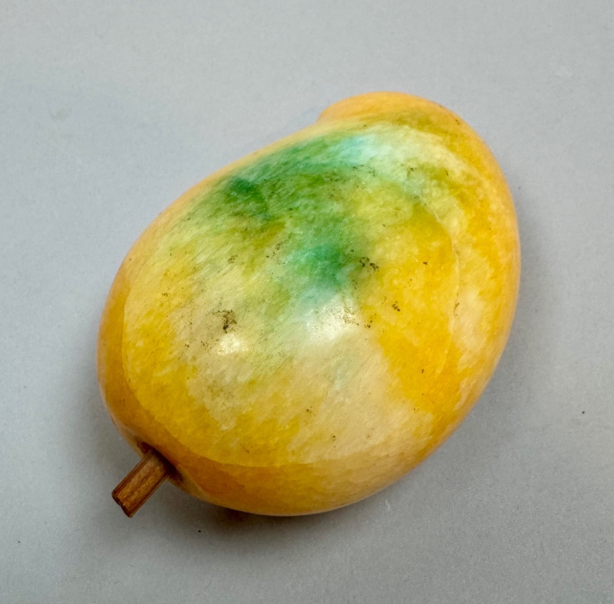 Six fruits en marbre et pierre dure-photo-3