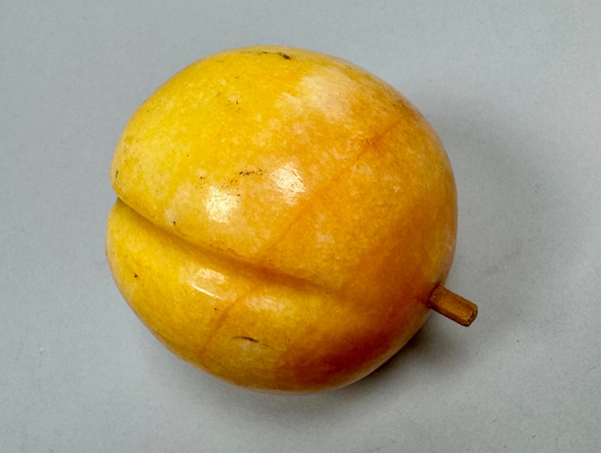 Six fruits en marbre et pierre dure-photo-5