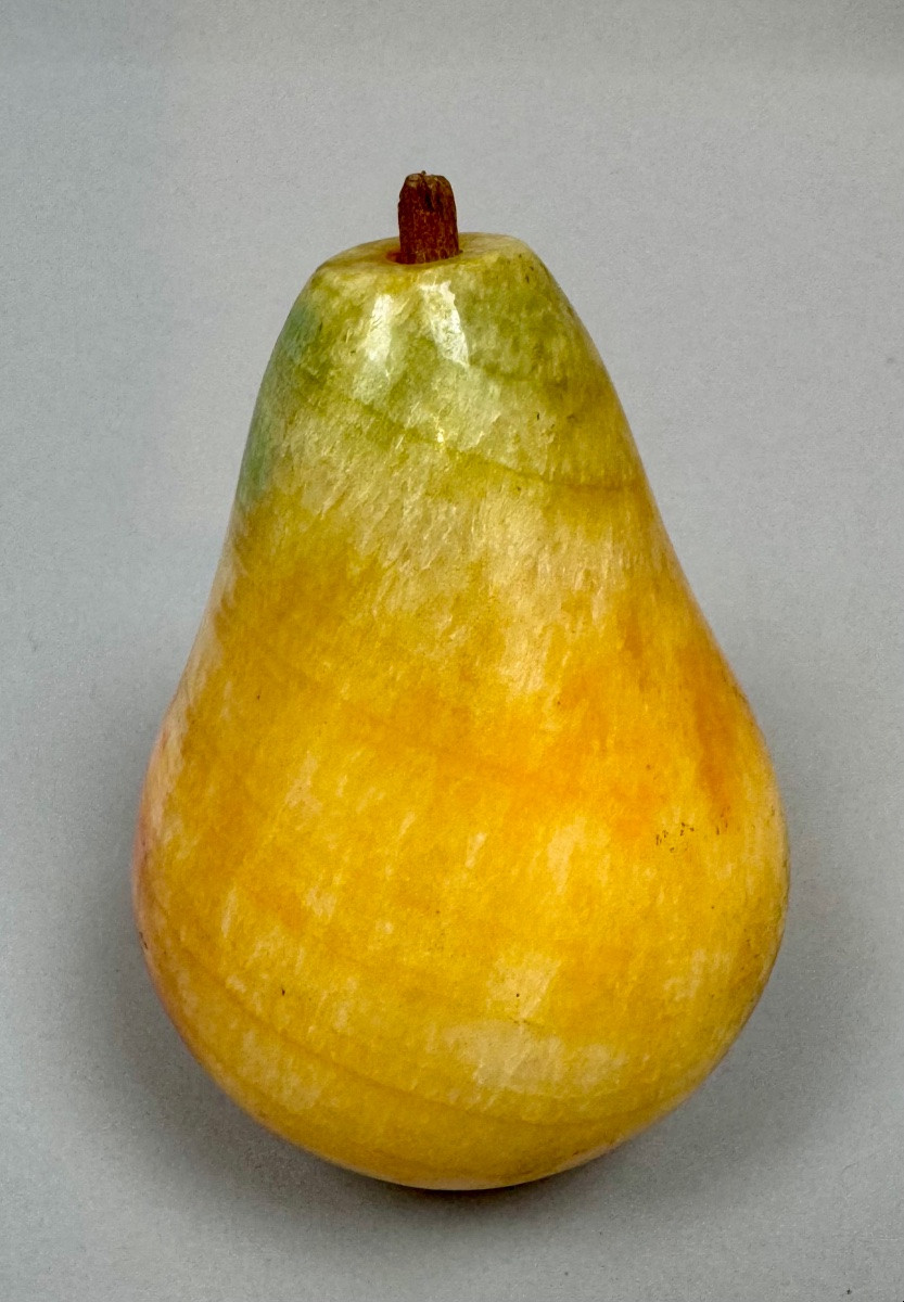 Six fruits en marbre et pierre dure-photo-6