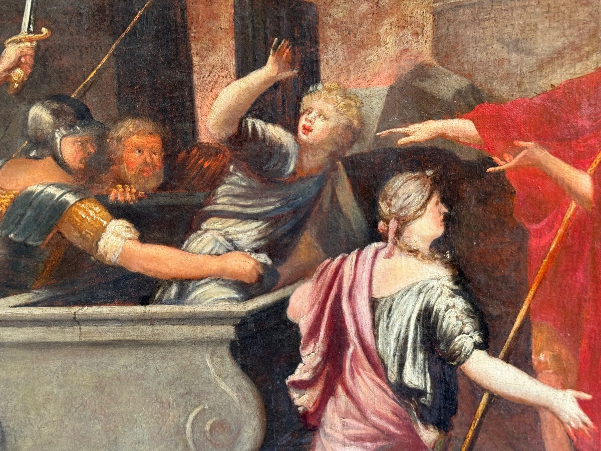 The Discovery Of Astyanax In Hector's Tomb, 17th Century Painting.-photo-3