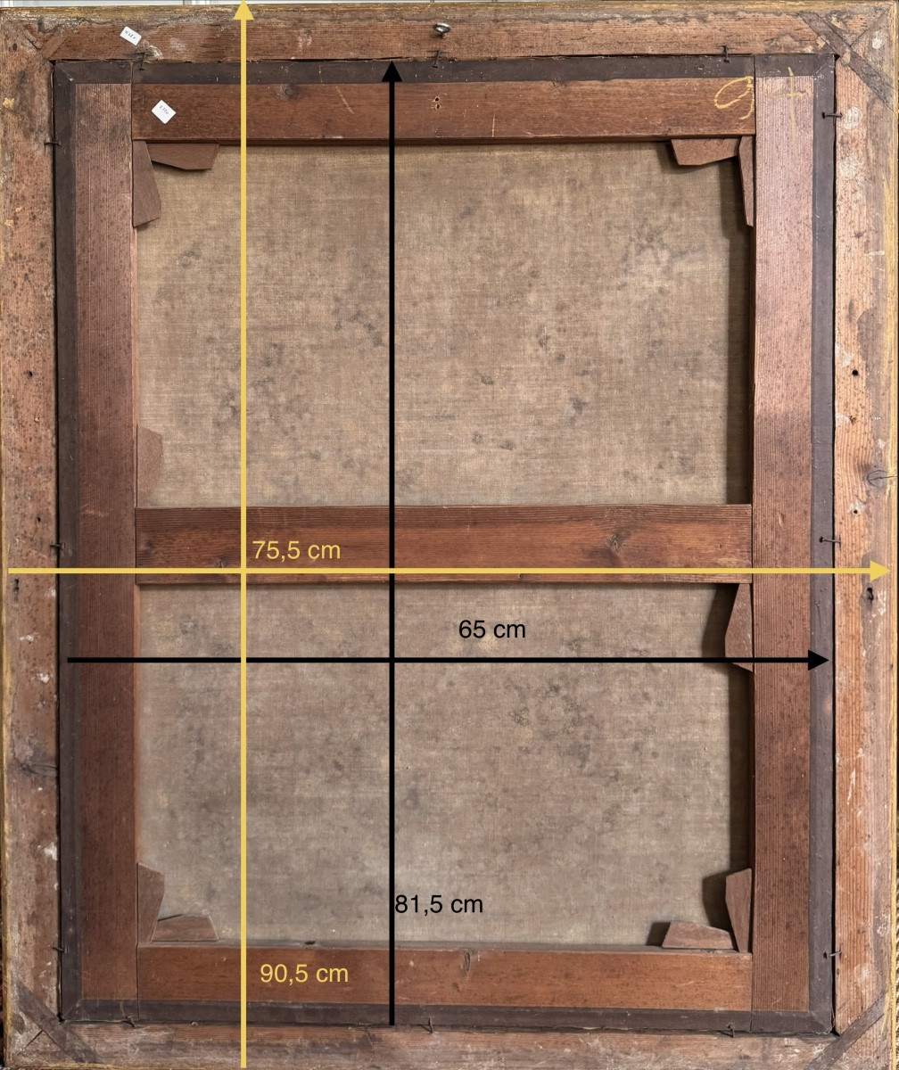 Large Pair Of Portraits Of Aristocrats From The Louis XV Period-photo-8