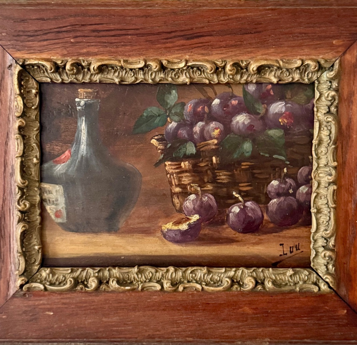 Still Life With Plums Circa 1900-photo-2