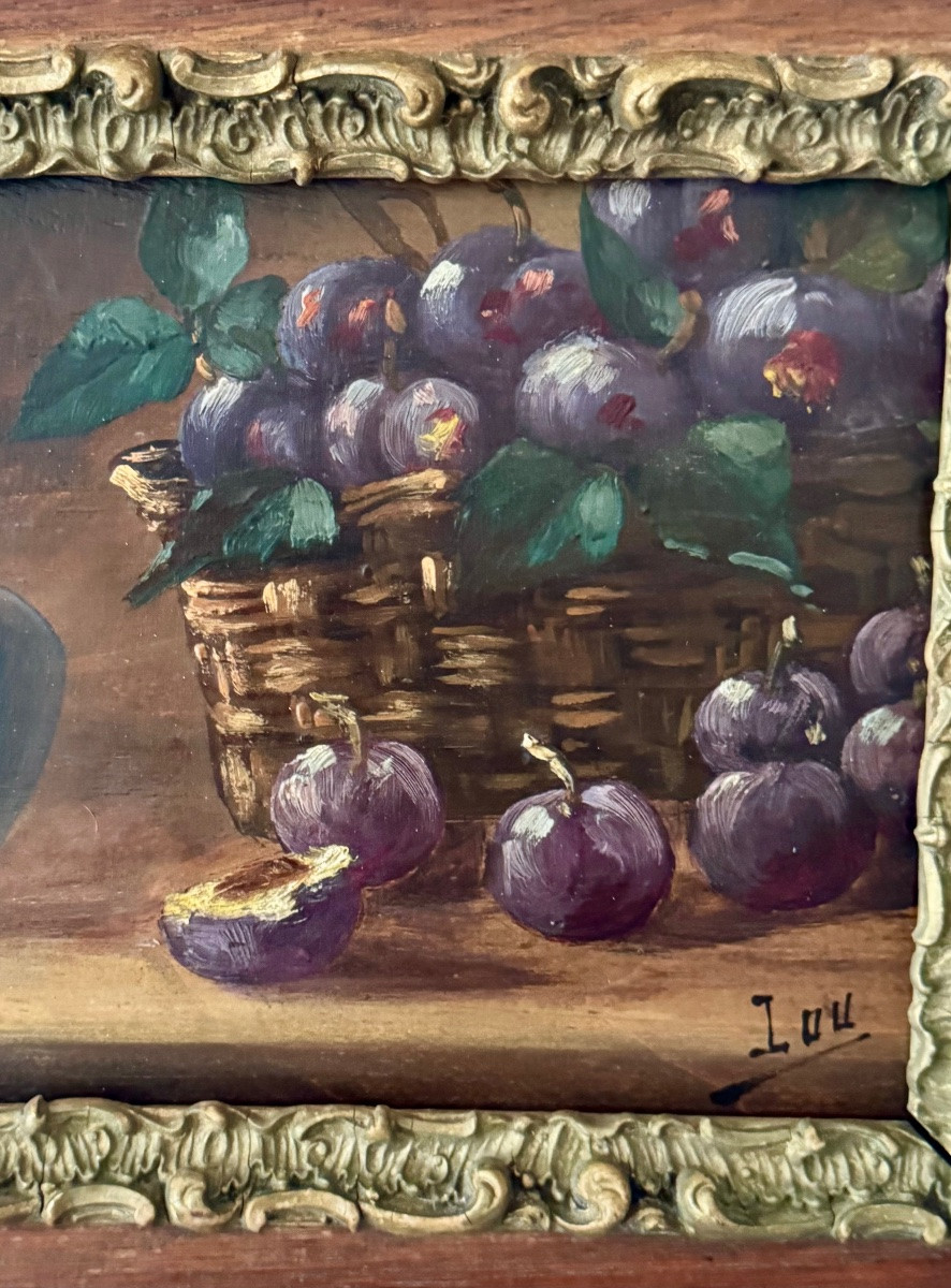 Still Life With Plums Circa 1900-photo-4