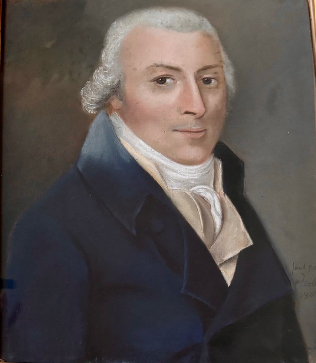 Portrait au pastel daté 1808-photo-2