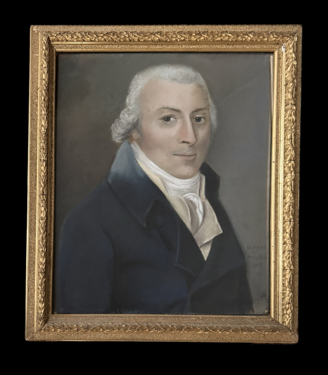 Portrait au pastel daté 1808