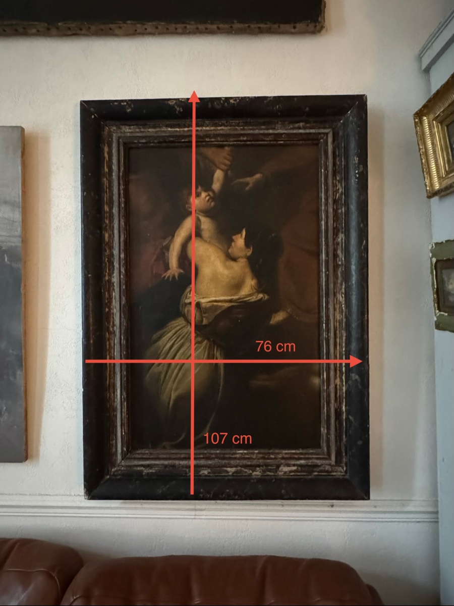 Le massacre des innocents , huile sur toile fin XVIII- début XIXème-photo-6