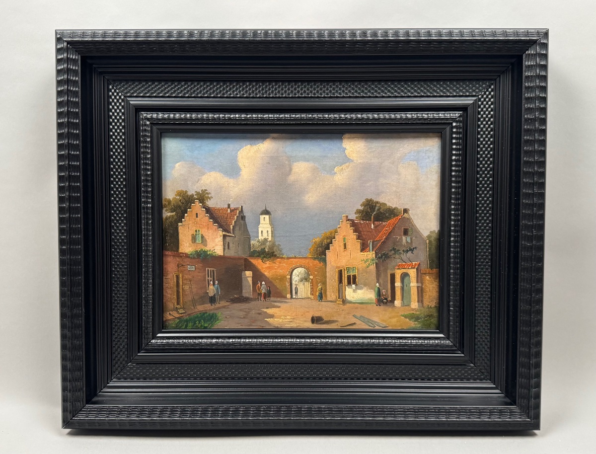 A Lively Flemish Or Dutch Village Square -photo-2