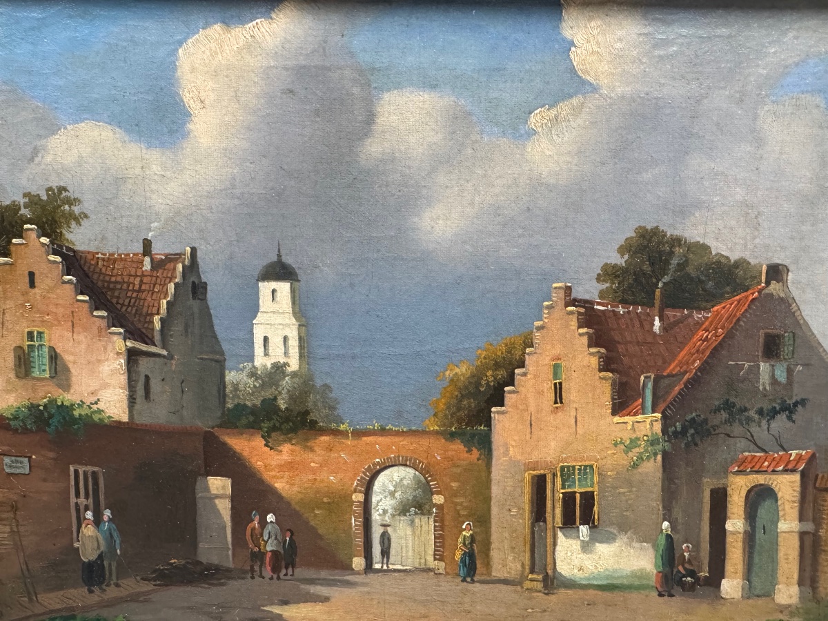 A Lively Flemish Or Dutch Village Square -photo-3